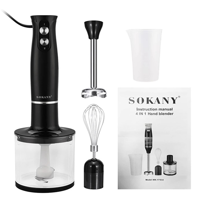 Máy xay sinh tố cầm tay đa năng Sokany 4 in 1