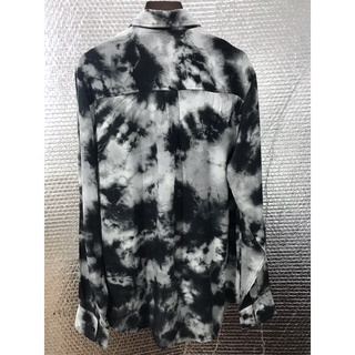 SLP - ÁO SƠ MI NAM NỮ TAY DÀI VISCOSE SAINT LAUREN, HỌA TIẾT KHÓI, ĐỦ TAGS, CAO CẤP, MỀM MÁT, MENSWEAR WOMENSWEAR SHIRT