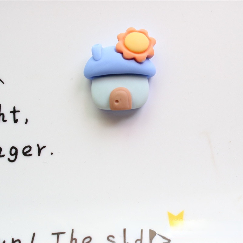 Set 10 Phụ Kiện Giá Đỡ Bút/Điện Thoại Hình Ngôi Nhà/ Bong Bóng Màu Cầu Vồng Bằng Nhựa Resin