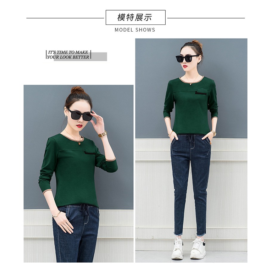 Aó thun nữ dài tay thoáng mát ngày hè SP.01514