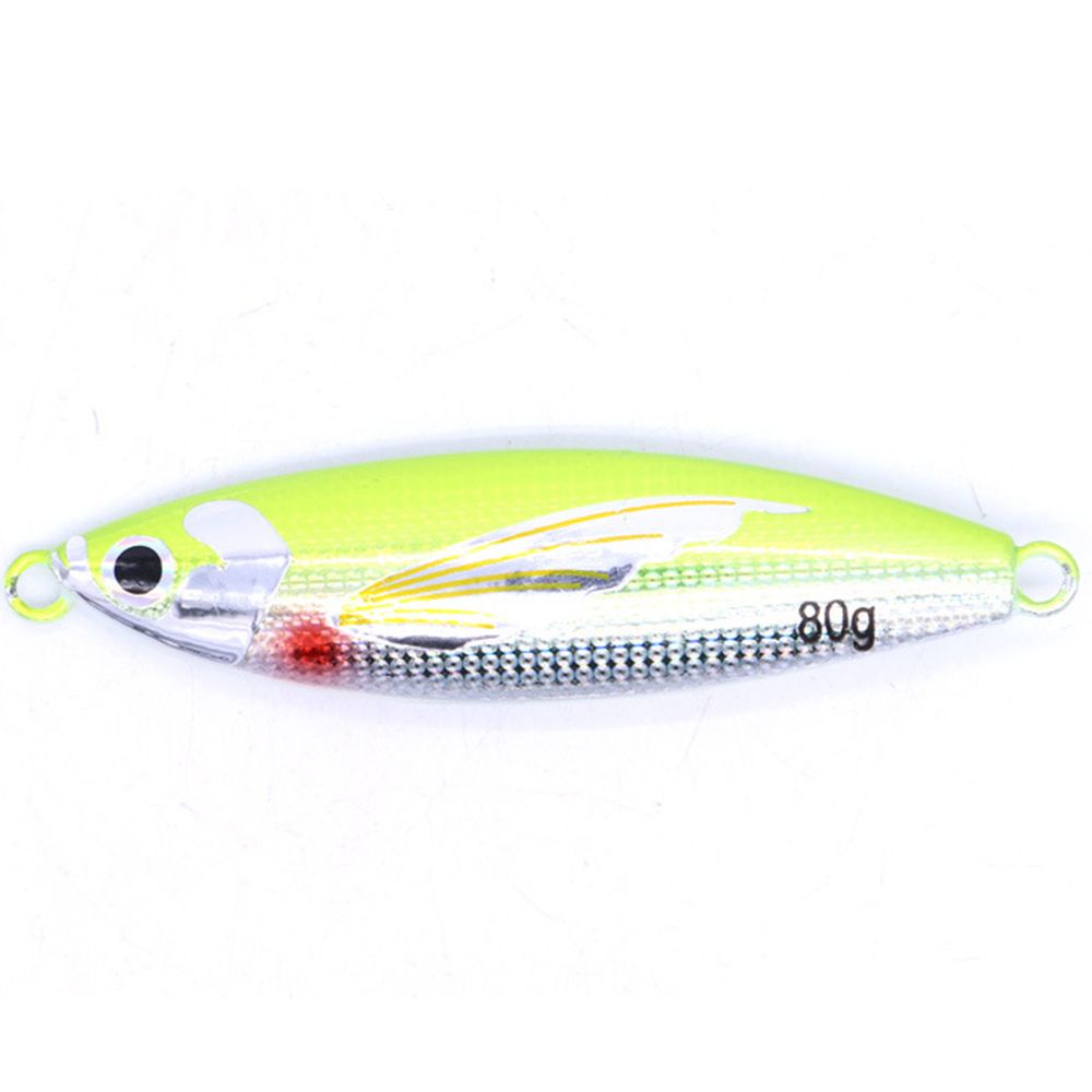 Mồi Giả Câu Cá Bằng Kim Loại Phát Sáng Nhiều Màu Sắc 40g 60g 80g 100g