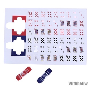 【Withbetiw】Lovely paper model poker miniature poker model 1:12 dollhouse accessories