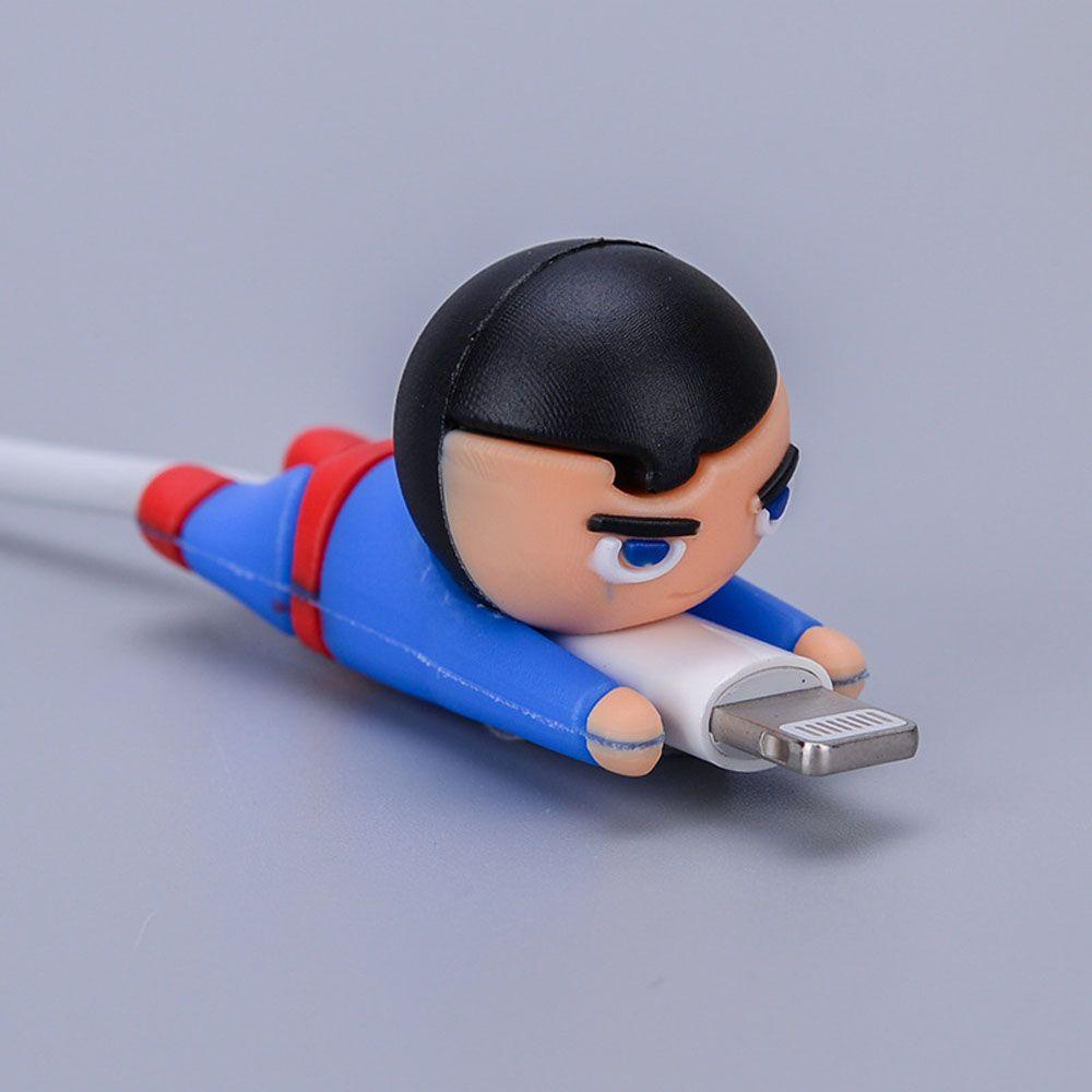 Phụ Kiện Quấn Bảo Vệ Dây Cáp Sạc Điện Thoại USB Dòng Siêu Nhân Người Nhện Selens Hero Cosplay