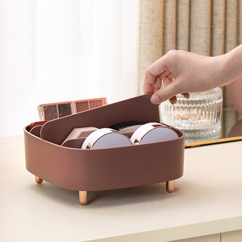 [Hàng Sẵn] Kệ Đựng Mỹ Phẩm để bàn đa năng Khay đựng Son môi bóng mắt 4 Ngăn【Texas053】