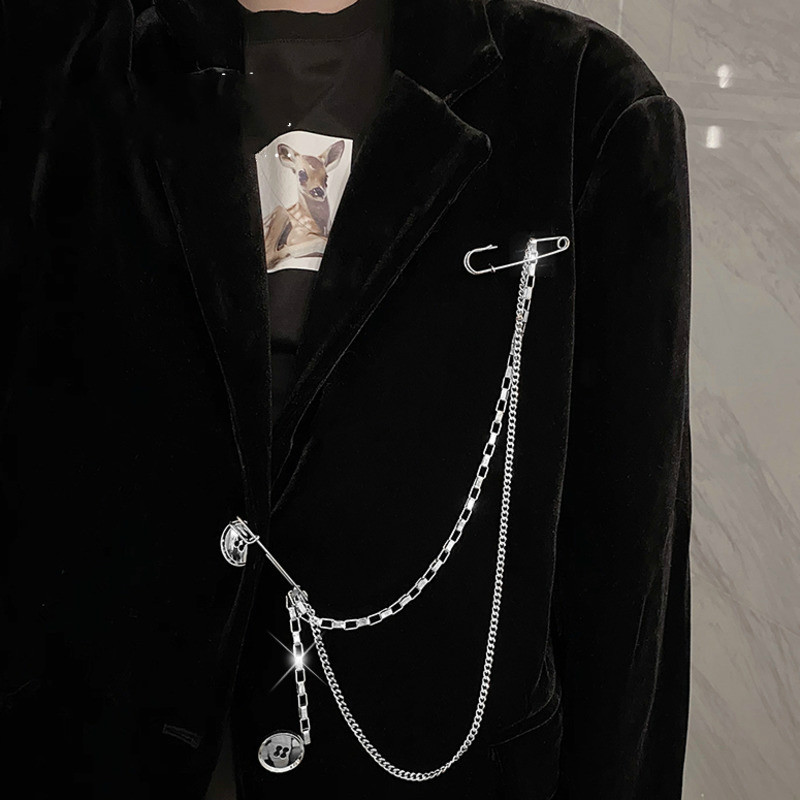 Phụ kiện ghim cài áo cá tính phong cách hip-hop cho nam và nữ