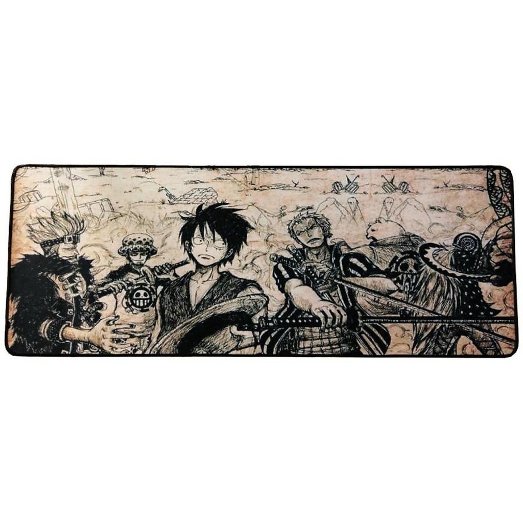 Lót chuột cỡ lớn dành cho game thủ 70x30 cm - mẫu luffy không màu -dc4104