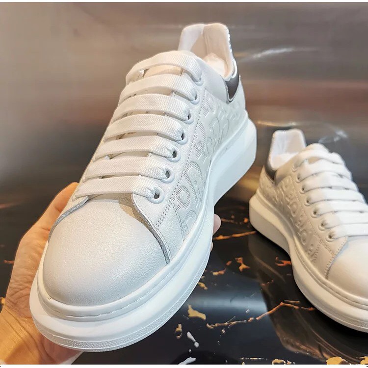 Giày Thể Thao Nam Trắng Tăng Chiều Cao [Bản Cao Cấp 2021] Sneaker Nam Cổ Thấp FullBox Chống Nước