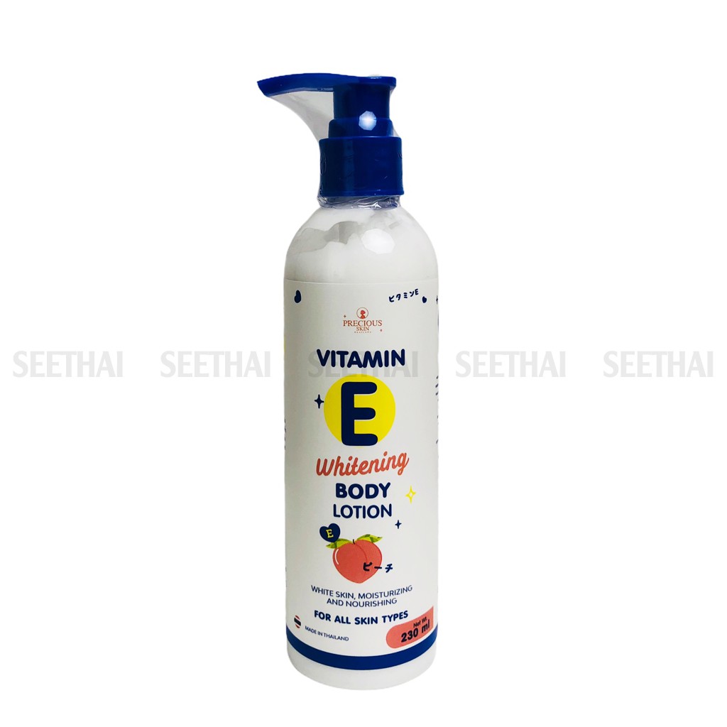 [CHÍNH HÃNG] Dưỡng Thể Vitamin E 8X Whitening Body Lotion Thái Lan 230ml