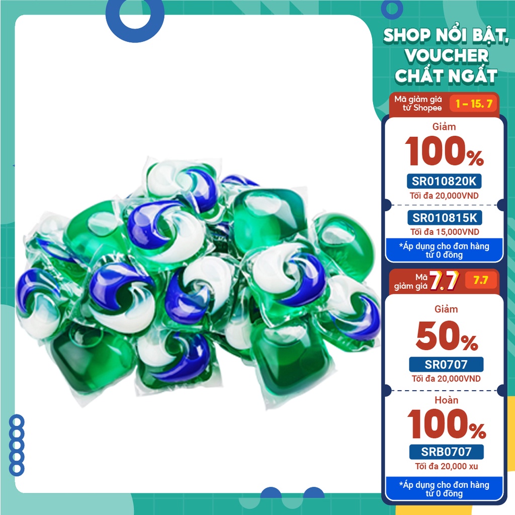 Viên giặt quần áo Tide Pods 3in1. Chỉ 1 viên cho tất cả quá trình. Siêu tiết kiệm