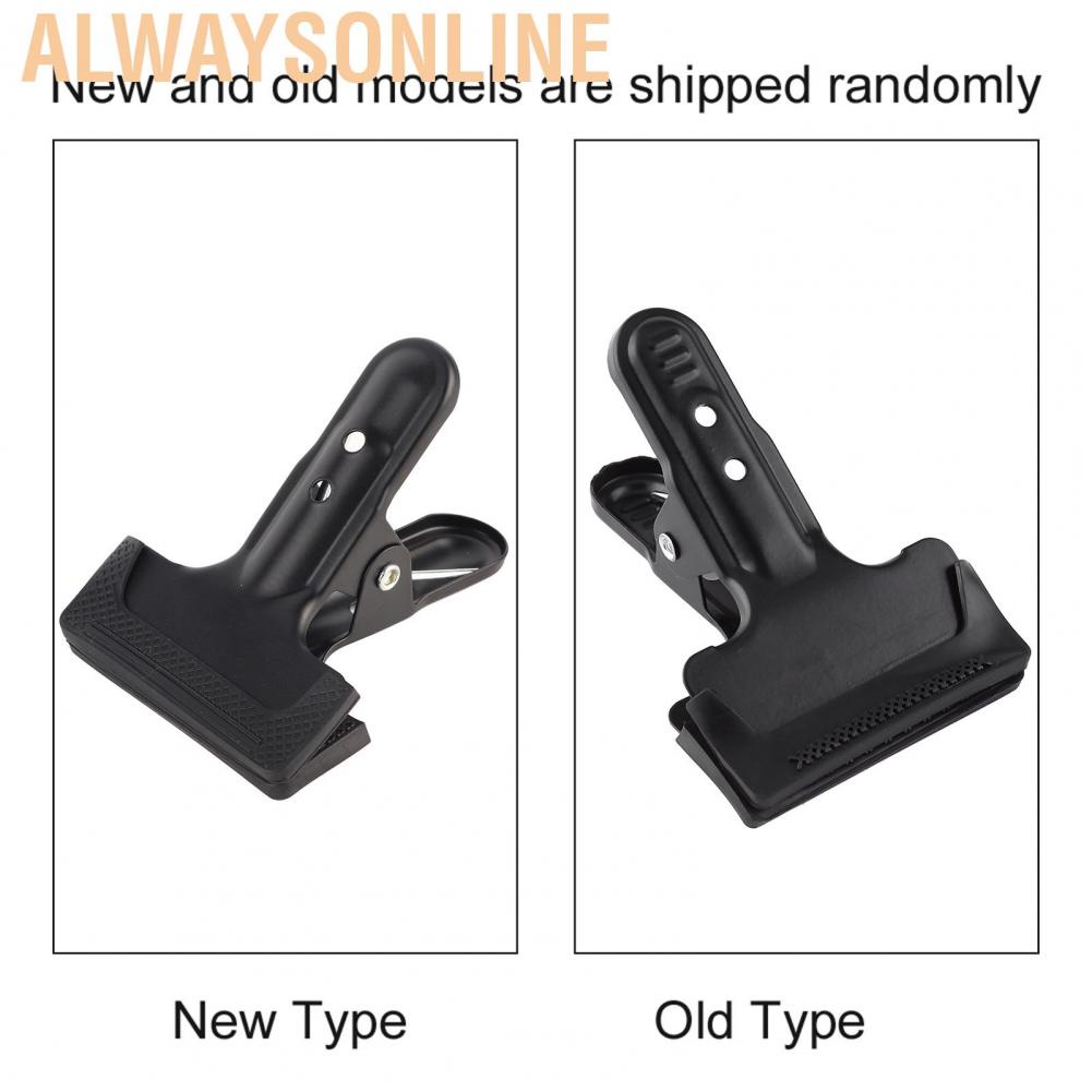 Alwaysonline Padded With Rubber Bumpers Spring Clamp Metal Backdrop Clip Well-Constructed for Muslin / Paper