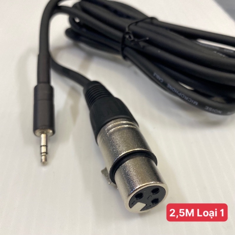 Dây XLR Micro 3.5mm Dành Cho Mic Thu Âm Live Stream Hàng Tốt Loại 1 - 2 - 3