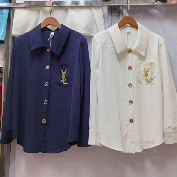 Áo Sơ Mi Kuaishou Influencer Call Xuan Brother Màu Trơn Phong Cách Mùa Thu Mới