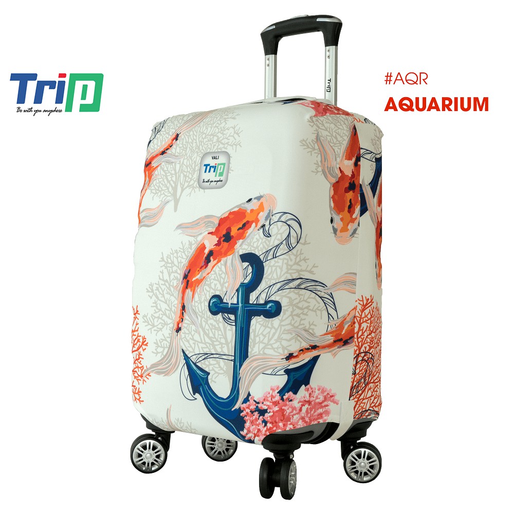 Áo trùm vali TRIP vải thun 4D dày dặn co dãn ôm sát vali