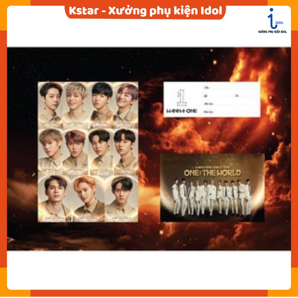 Set 10 bìa bao vở WANNA ONE ngẫu nhiên