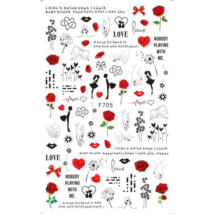 Hình dán móng tay - Sticker dán móng mã số 287