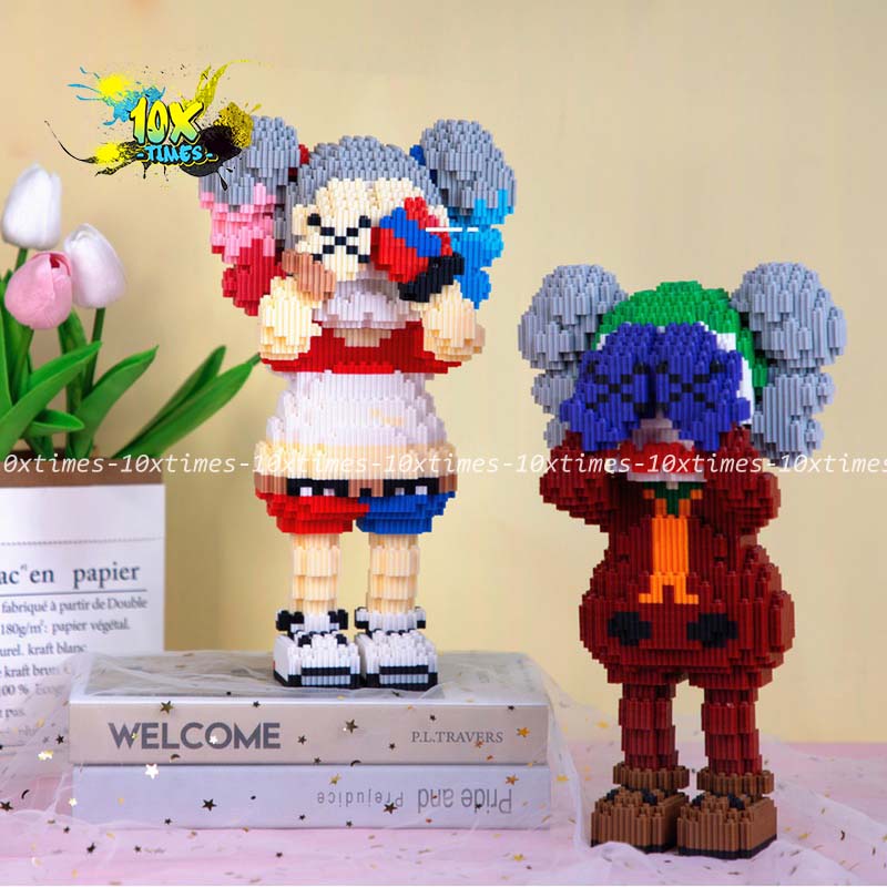 mô hình lắp ráp  3d Kwas mẫu mới Joker size lớn màu hồng, nâu,xanh tặng bạn trai bạn gái