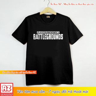 Áo thun Nam Nữ in hình game PUBG - Form rộng Màu đen F2023