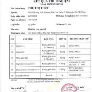Tinh bột Cám gạo Lứt