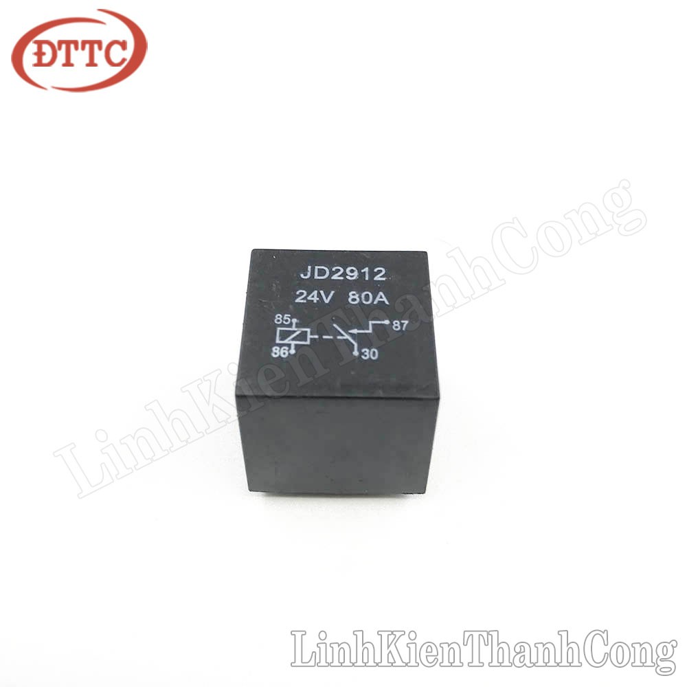 JD2912 Relay 4 Chân 24VDC 80A