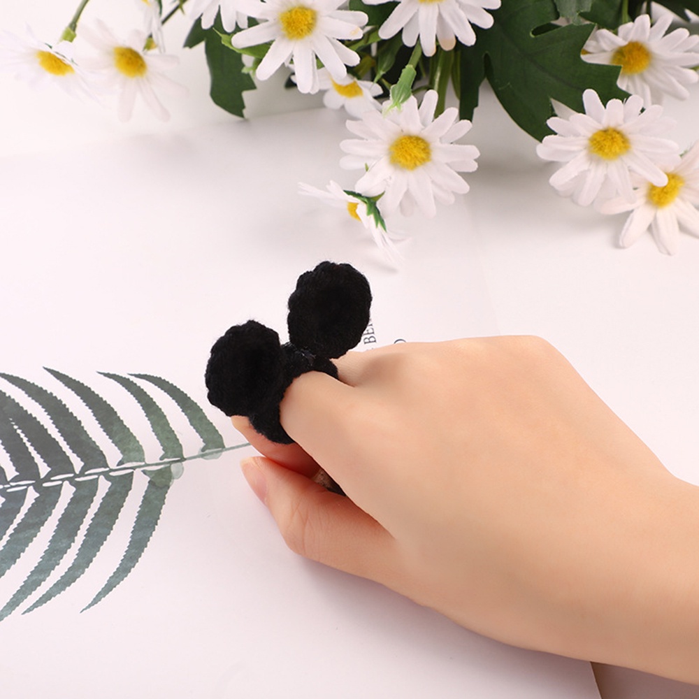 Nhẫn Đan Len Thủ Công Hình Tai Động Vật Hoạt Hình Sáng Tạo Cho Nữ