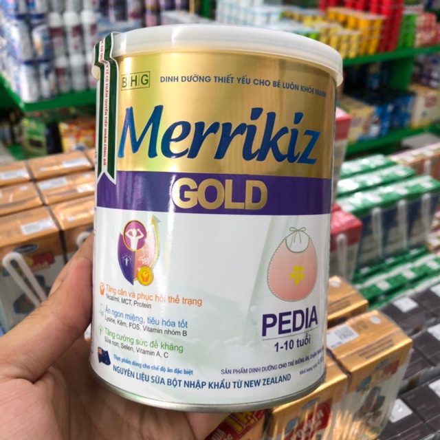 Sữa bột Merrikiz Gold Pedia 900g