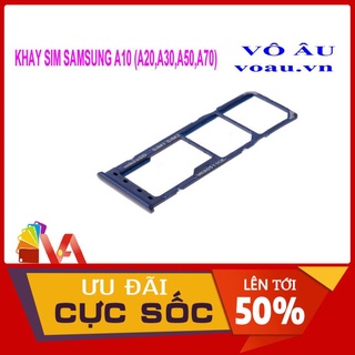 Khay sim samsung a70 màu xanh