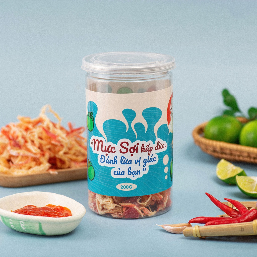 Mực sợi hấp dừa 200g Bà Tuyết vừa RẺ vừa NGON.