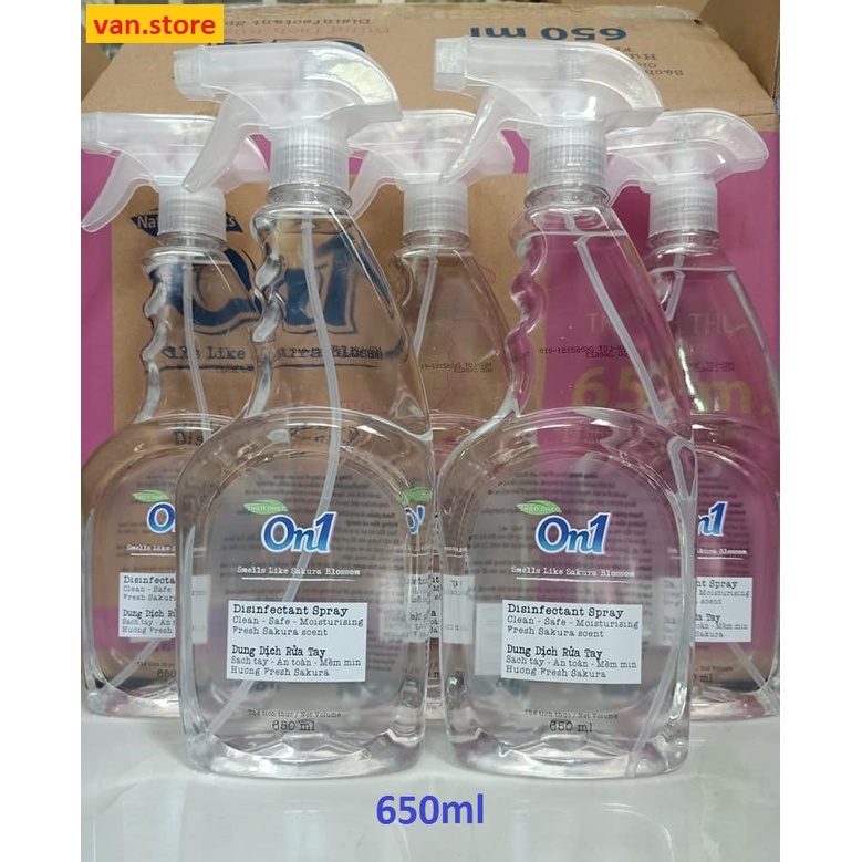 Dung Dịch Rửa Tay Khô On1 Hương Fresh Sakura 650ml - Dạng Xịt | BigBuy360 - bigbuy360.vn