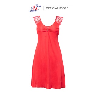 Đầm ngủ không cúp, ren hoa bon bon - il9197