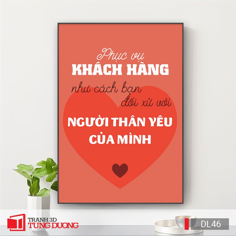 [Giá Xưởng] Tranh treo tường động lực văn phòng câu nói slogan truyền cảm hứng, tranh canvas trang trí DL10