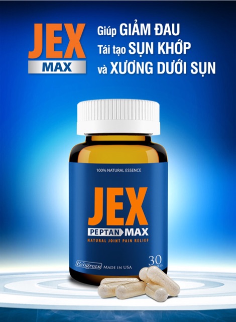 Viên uống bổ khớp, tái tạo sụn khớp Jex max 30 viên