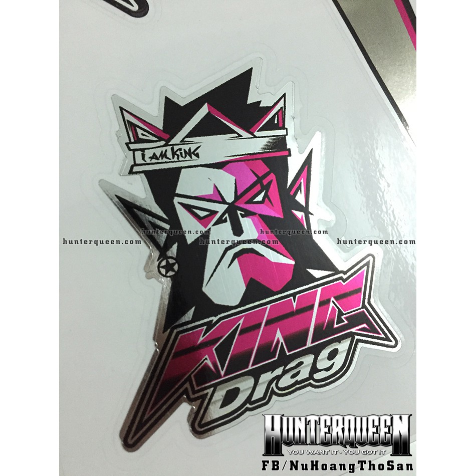 Tem Exciter 150. Tem rời CROM Y15ZR tổ ong, chỉ hồng, dán xe đen. Xe màu khác vui lòng inbox