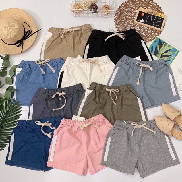 Short viền 1 sọc, có dây rút eo Lovi