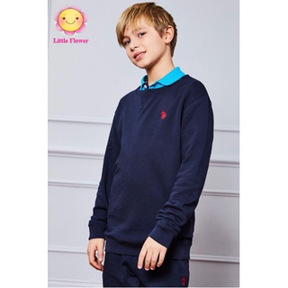 Bộ nỉ Polo Ralph Lauren size đại 30-63kg - bộ quần áo dài tay cho bé trai lớn