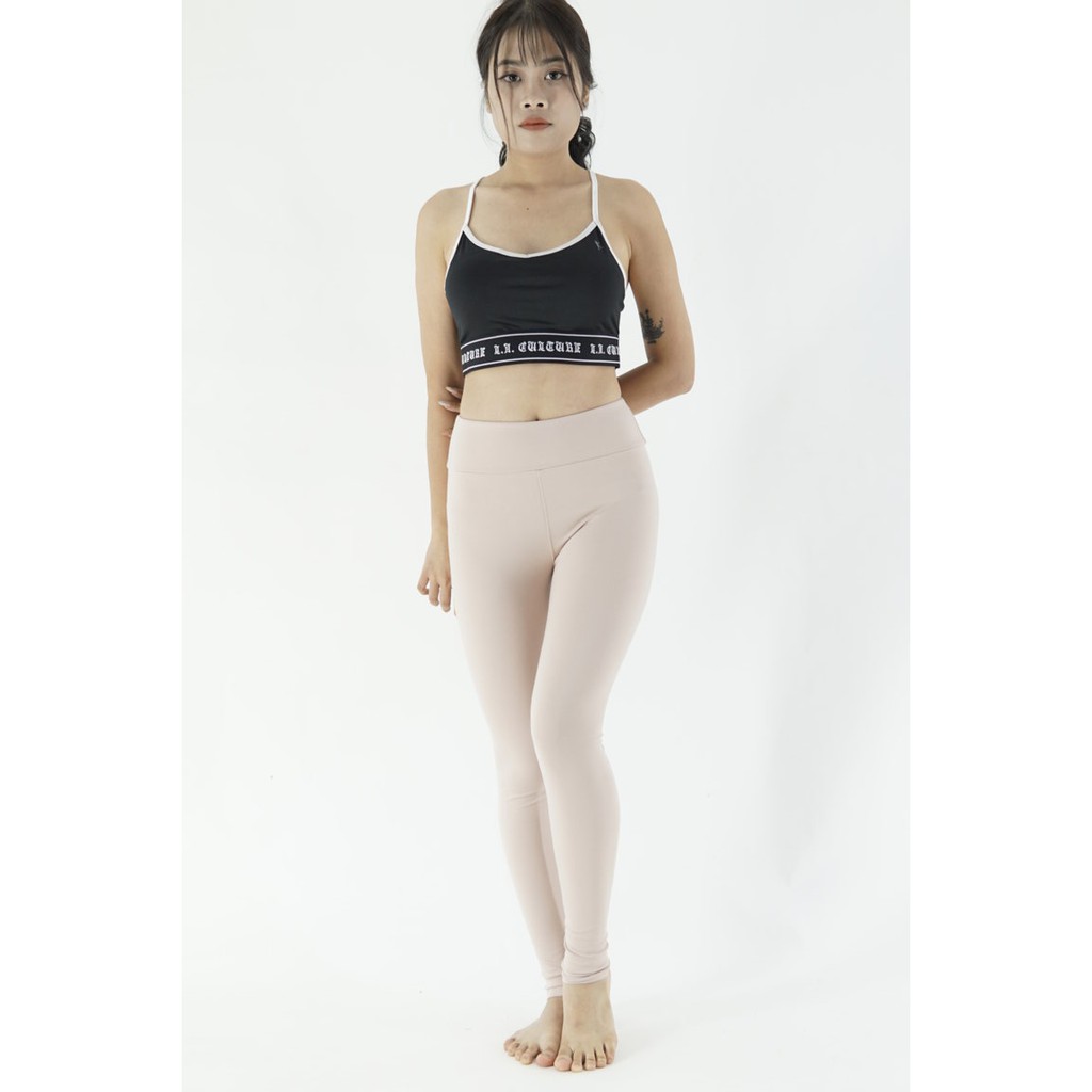 Quần Legging yoga/ gym, chất liệu thun lạnh dầy dặn, co giãn 4 chiều, lửng hoặc dài, size từ 40 - 60kg (Mầu Nude), | BigBuy360 - bigbuy360.vn