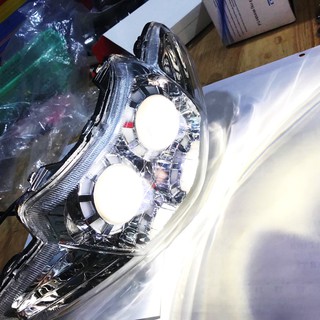 Đầu đèn pha led mắt cú dành cho xe Wave 2002