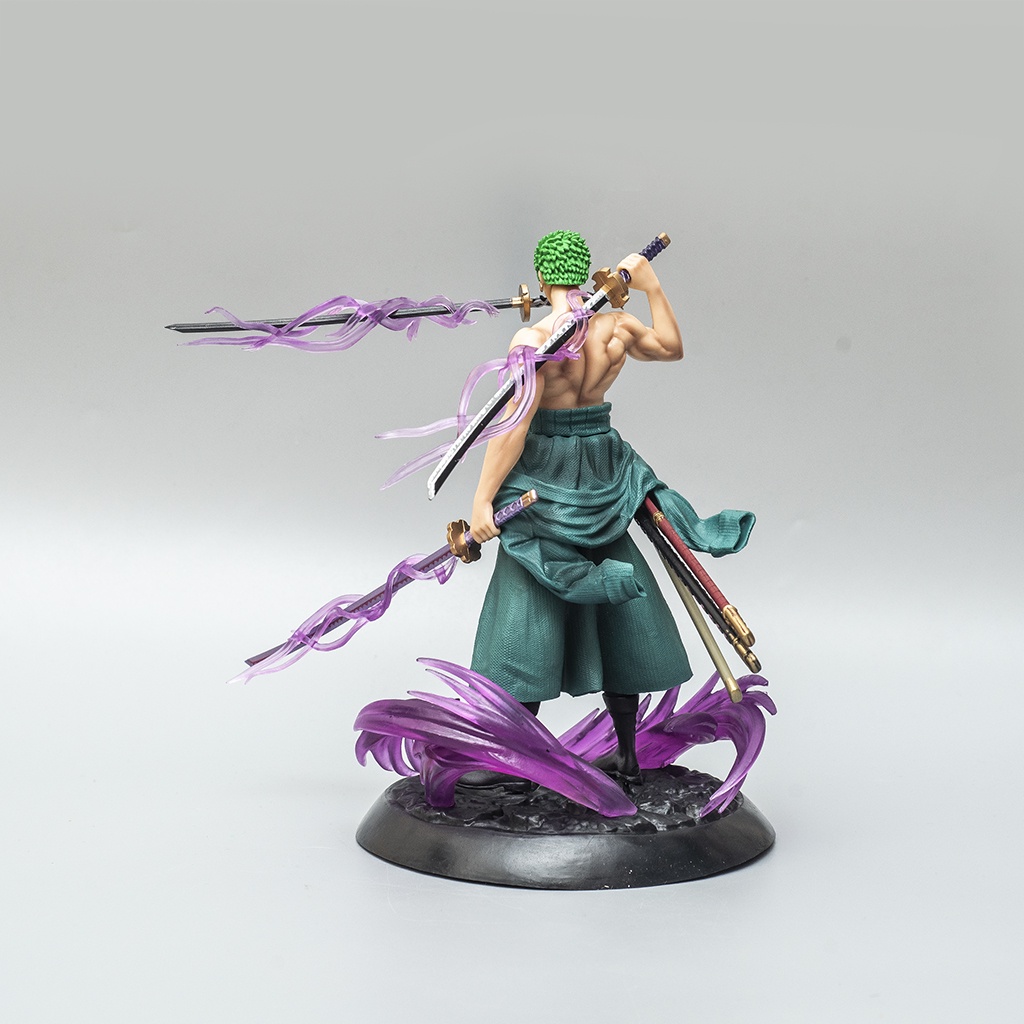 Mô hình One Piece Roronoa Zoro Hắc Kiếm đứng cao 21cm Mô Hình Zoro trang trí One Piece Figure Haki Shop