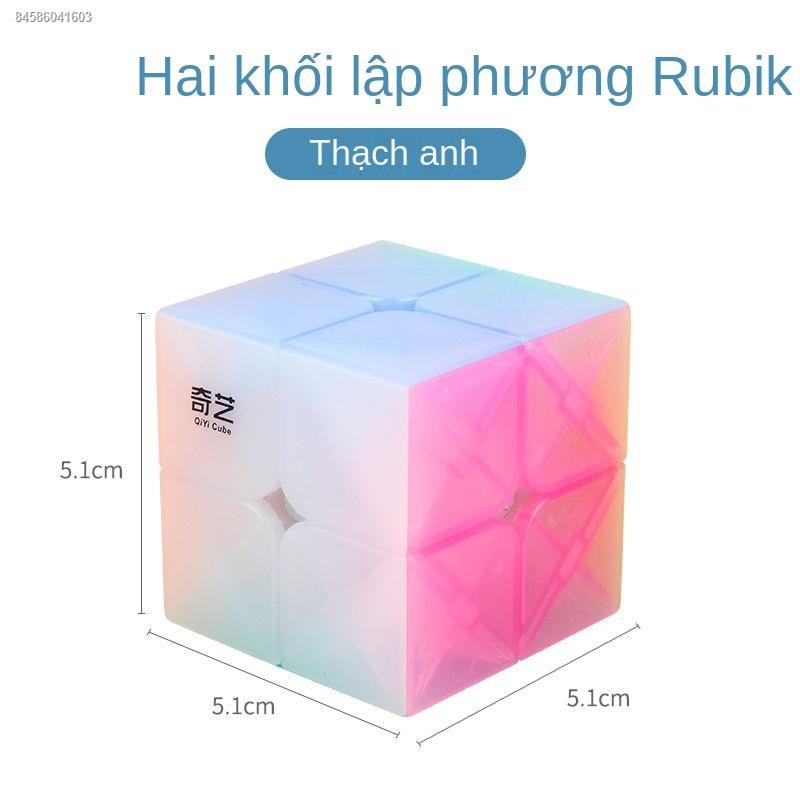 rubik2x2 3x3 4x4 ✺☬✕Qiyi Khối lập phương Rubik Màu thứ 3 và 4 Trò chơi s Cube Smooth Bộ đặc biệt Trọn đồ cho trẻ em mới
