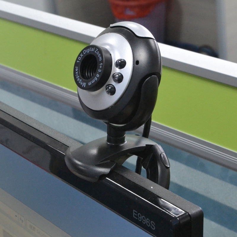 Webcam Máy Tính Usb 2.0 50.0m 6 Led Hd Kèm Mic Cho Pc Laptop | BigBuy360 - bigbuy360.vn