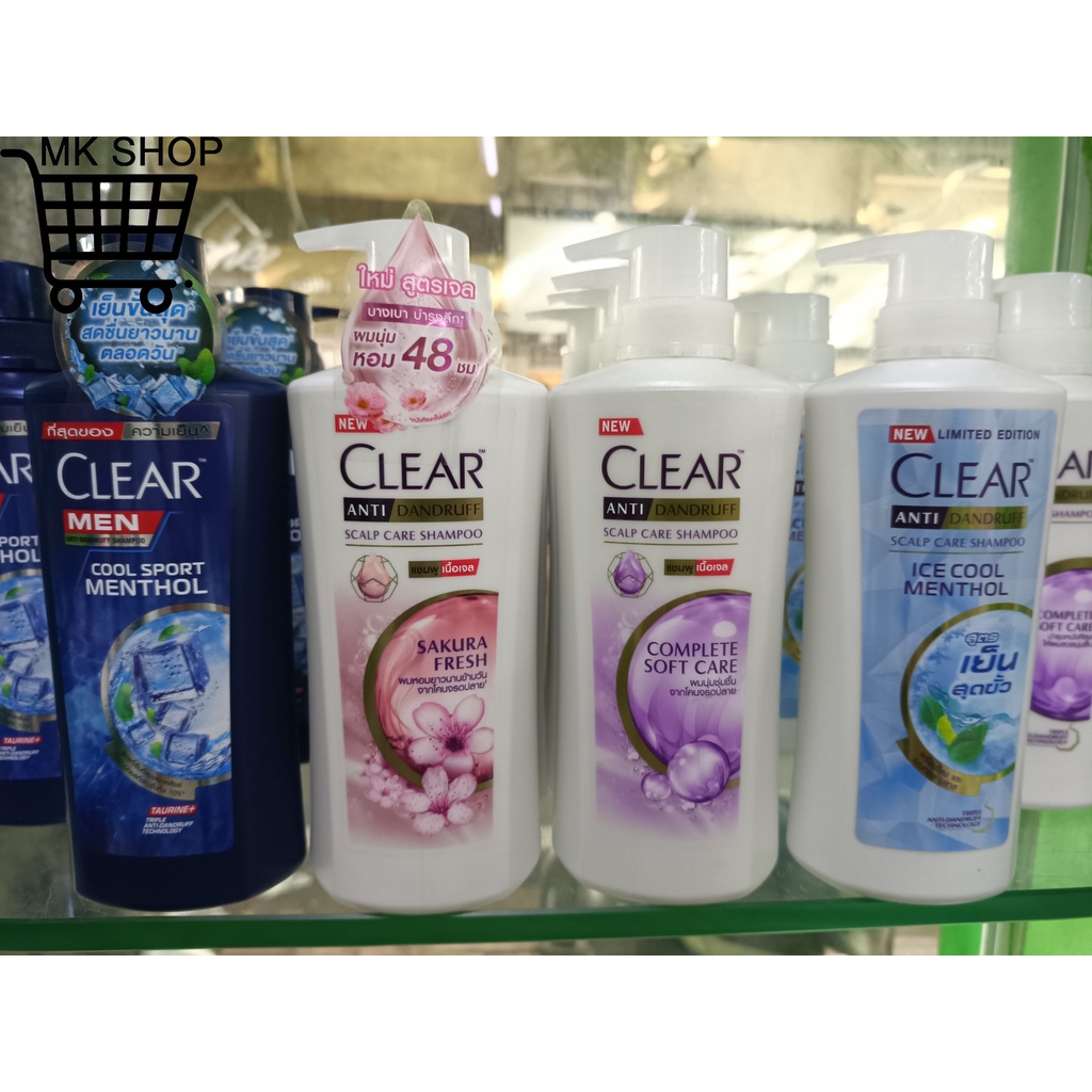 {Mẫu Mới} Dầu gội đầu CLEAR 450ml-480ml cao cấp các mùi-Thái Lan