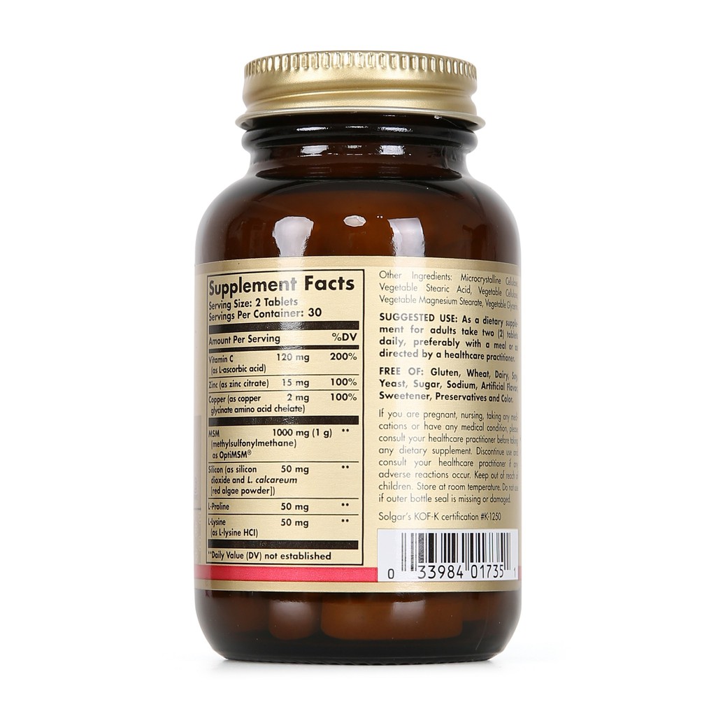 [NHẬP KHẨU USA CHÍNH HÃNG] Viên uống làm đẹp da, tóc và móng Solgar Skin, Nails & Hair - 60 VIÊN | BigBuy360 - bigbuy360.vn