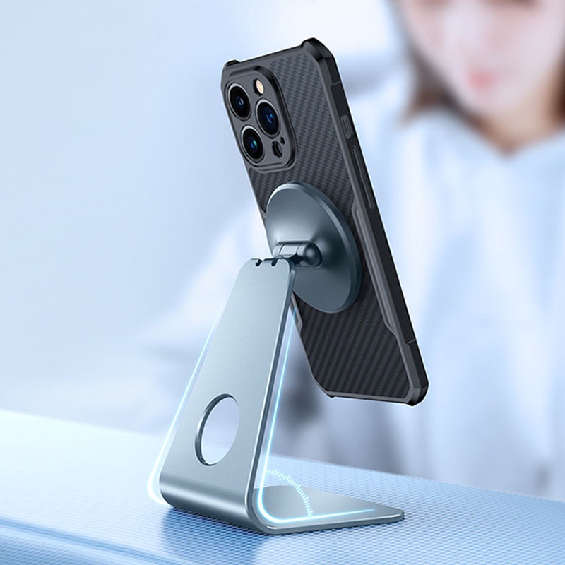 Chân đế giữ điện thoại và máy tính bảng để bàn XUNDD Kim loại, Xoay 360 độ