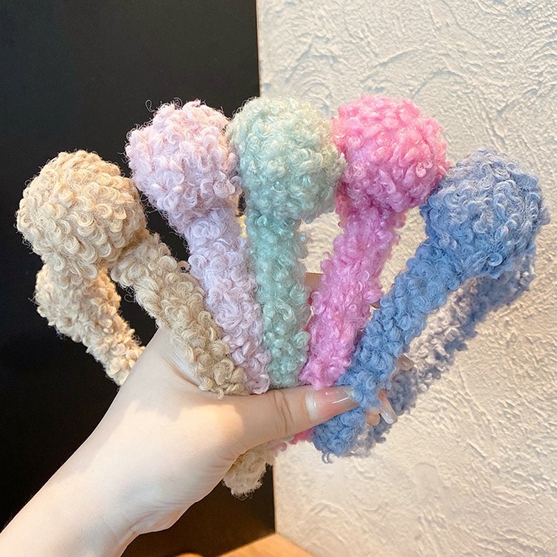 Băng đô cài tóc bằng vải bông chống trượt thời trang Hàn Quốc dễ thương cho nữ