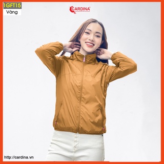 Áo Khoác Nữ 𝐂𝐀𝐑𝐃𝐈𝐍𝐀 2 Lớp Chất Gió Trơn Lót Lưới Cao Cấp Cản Gió, Cản Bụi, Chống Nước 1GFT