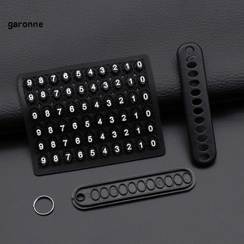 Móc chìa khóa xe hơi/ túi xách/ điện thoại chống thất lạc in số DIY