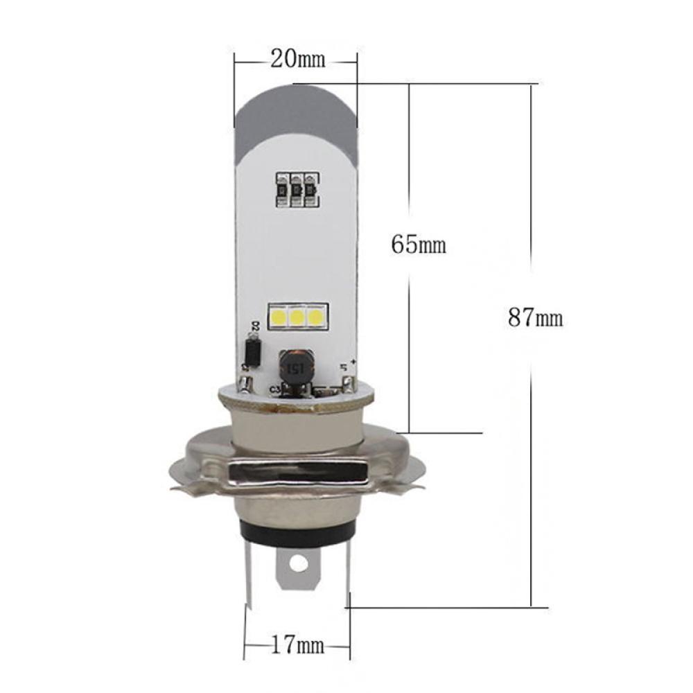 1 Đèn Pha LED H4 6SMD E7H3 Chất Lượng Cao Cho Xe Mô Tô