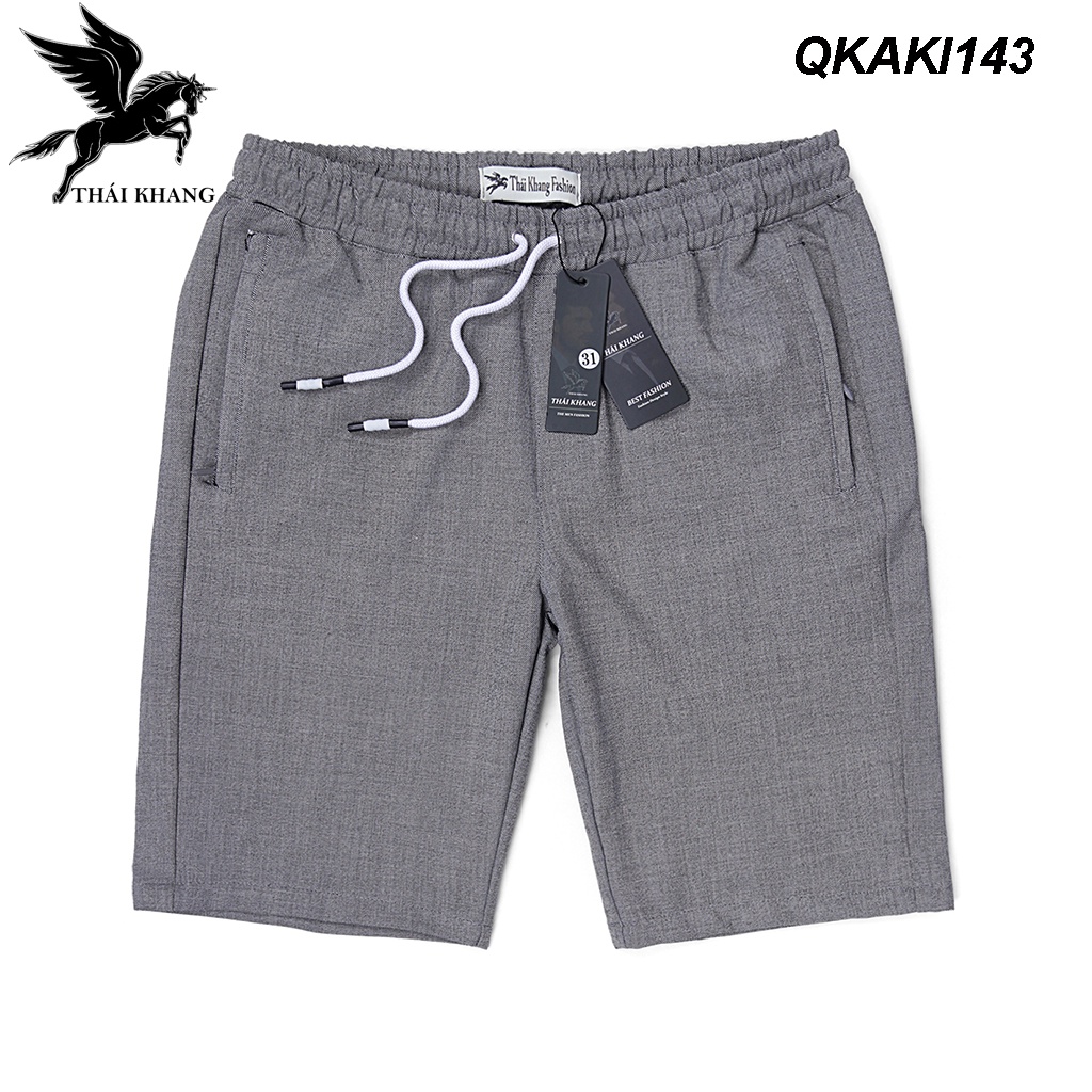 Quần short kaki nam lưng thun co giãn THÁI KHANG vải dày mềm co dãn tốt QKAKI14