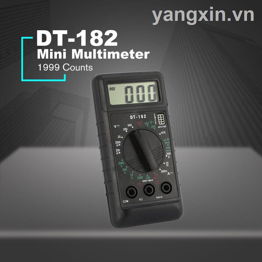 ●◎✜Máy đo vạn năng có thể dòng điện kích thước mini Dt-182 chất lượng cao