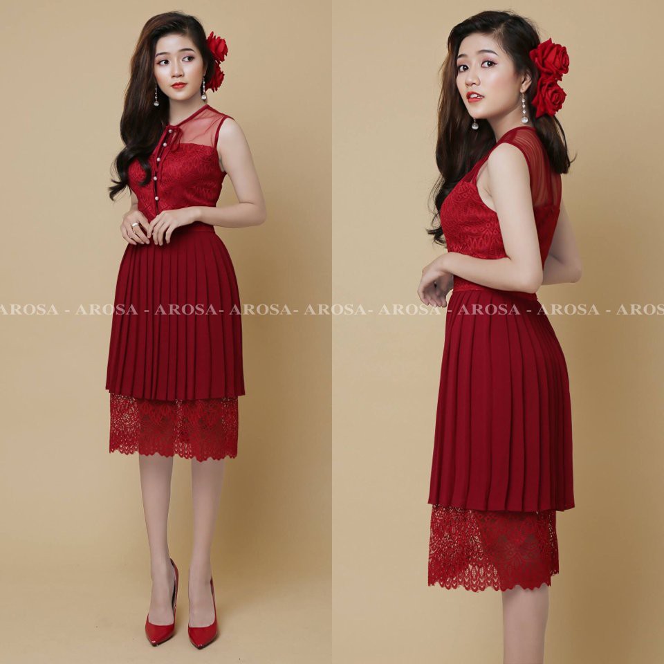 Đầm dự tiếc cao cấp Arosa - MS 4345