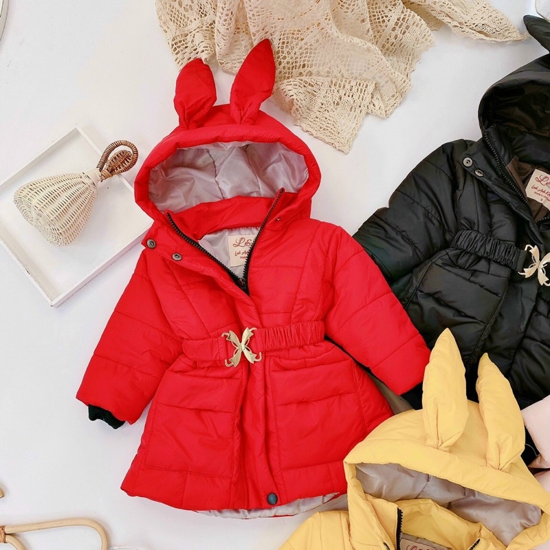 Áo phao dág dài cho bé gái